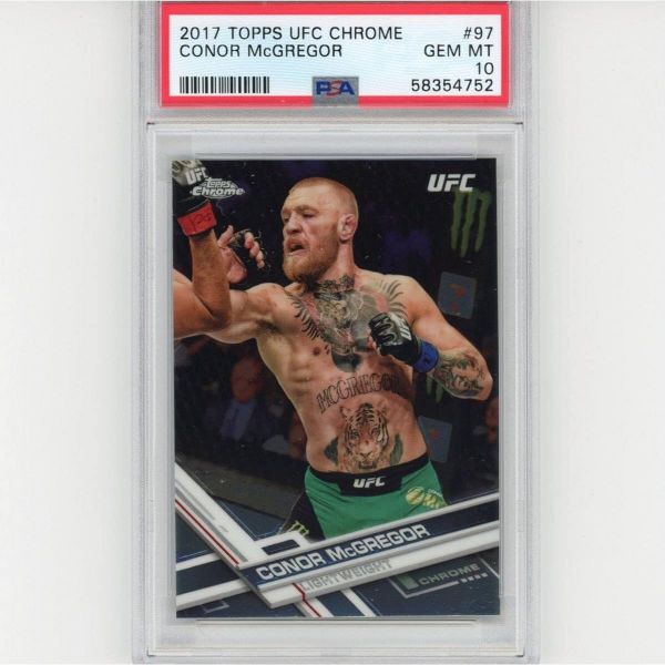 2017년 등급 상위 크롬 코너 맥그리거 97 루키 RC UFC MMA 카드 PSA 10 젬 민트  2017년 등급 상위 크롬 코너 맥그리거 97 루키 R