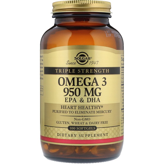 <b>솔가</b> 트리플 스트렝스 <b>오메가 3</b> 950mg 소프트젤  100정  1개