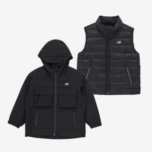 키즈바람막이 HQK NK9QF1107U-19 ESSENTIAL_바람막이+신슐베스트 2in1 세트