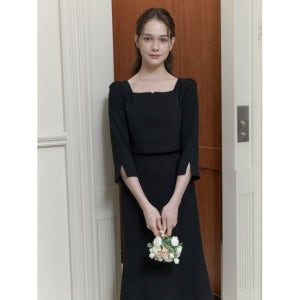 FROMDAYMOMENT 포시즌 프롬 레이어드 트위드 드레스_2color 746514