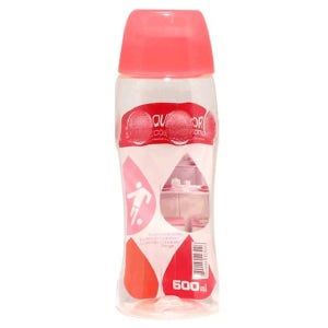 슬림 피크닉 뚜껑 물병 핑크 600ml 스포츠물병 도시락물병 등산물통