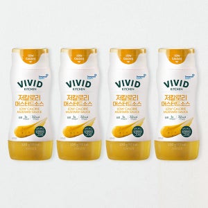 [개봉 전 상온보관] 동원홈푸드 비비드키친 저칼로리 머스터드소스 320g x 4입