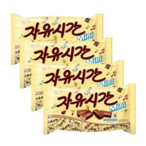 해태제과 자유시간 미니 초코바 480g 4개