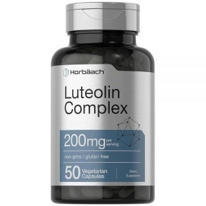 Horbaach 루테올린 복합체 루틴 100mg | 50캡슐 | 뇌 및 신경계 | 채식주의자, GMO 프리 및 글루텐 프리 306502