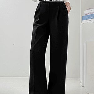 마인 레터링 와이드 슬랙스