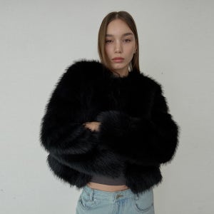 [오데스] [22TH RESTOCK] AMELIA FUR JACKET - BLACK