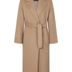 캐시미어 벨티드 롱 코트-R1F41HCT830