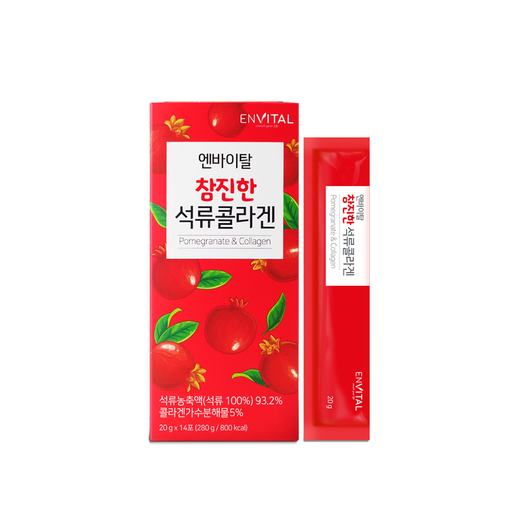 엔바이탈 참진한 석류콜라겐 20g x 14포, 1개