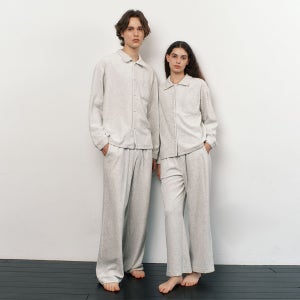 [아템포] VELOUR PAJAMA COUPLE SET_melange