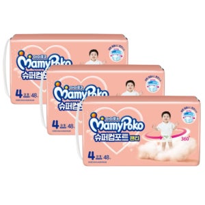 마미포코 슈퍼컴포트팬티 4단계48P x 3팩 공용