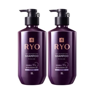 려 자양윤모 9ex 탈모전문케어 지성 샴푸 400ml x2개