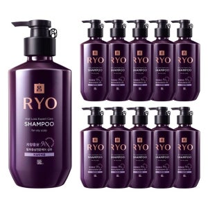 려 자양윤모 9ex 탈모전문케어 지성 샴푸 400ml x11개