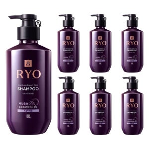 려 자양윤모 9ex 탈모전문케어 지성 샴푸 400ml x7개