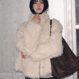 [레더리] [크림 12월 16일 예약배송] 리버시블 시어링 퍼 자켓 [2COLOR]