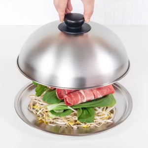 [벨라쿠진] 벨라쿠진 24cm 에센셜 하이돔 찜기 세트 돔형 뚜껑 찜판