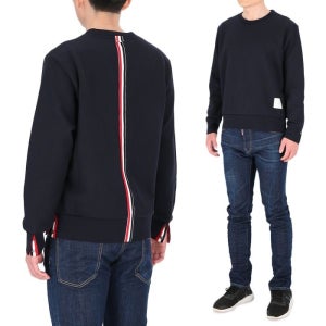 톰브라운 센터백 스트라이프 p_MJT085A 03377 415 남성 맨투맨