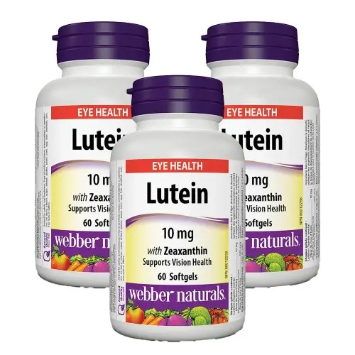 <b>웨버네츄럴</b> 루테인 제아잔틴캡슐 10mg 60소프트젤 3병