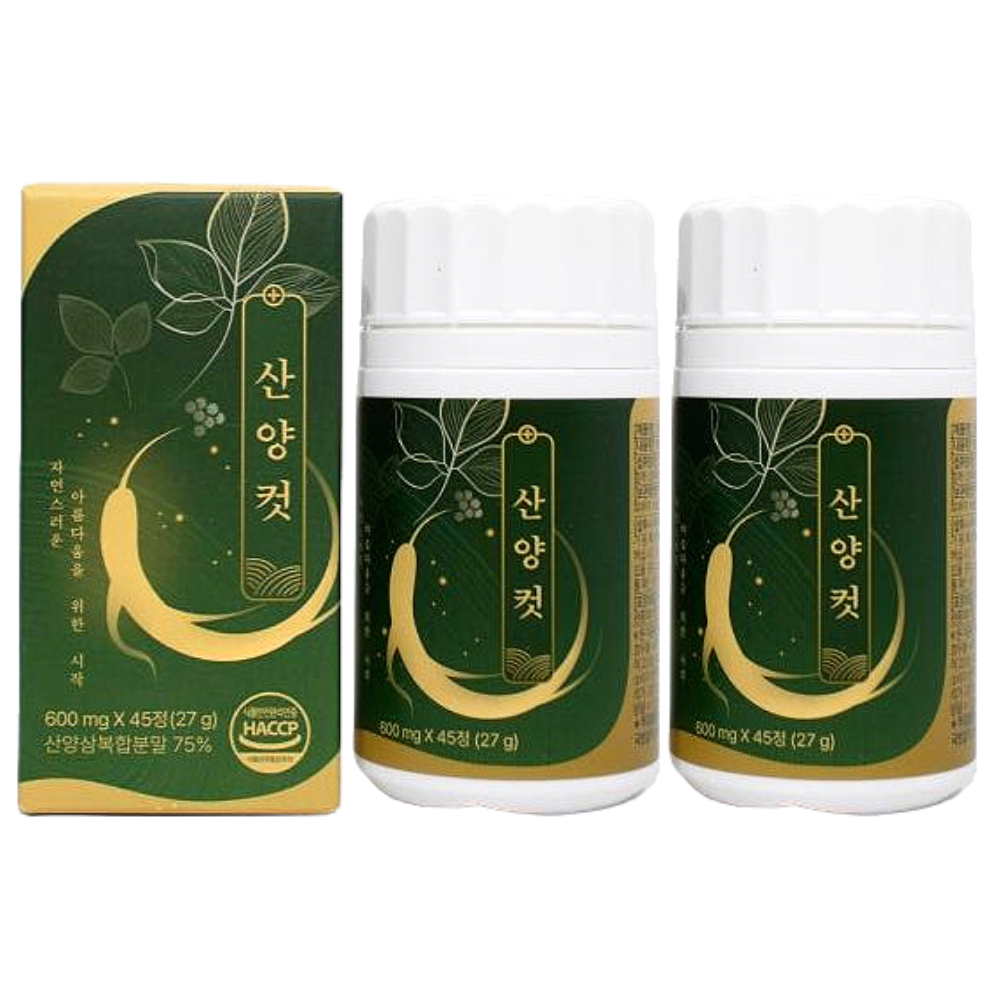 산양컷 인삼추출물 <b>산양삼추출물</b> 600mg 45정 2박스