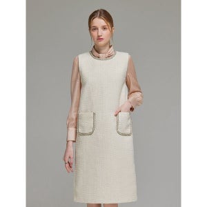 [매긴]  투포켓트위드원피스_M4W1OP3020