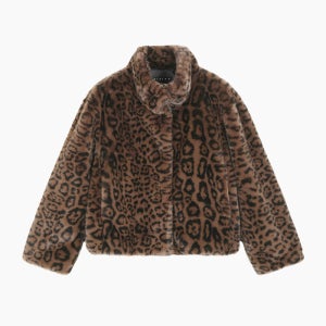 [시슬리]2025 WINTER 하이넥 페이크 퍼 점퍼 SALE35561BG