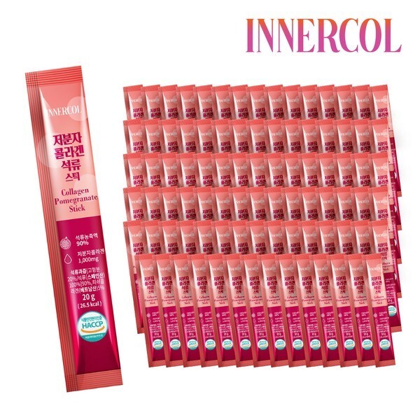 <b>이너콜</b> <b>이너콜 저분자콜라겐 석류</b>젤리 <b>스틱</b> 6세트 20g x 90개입