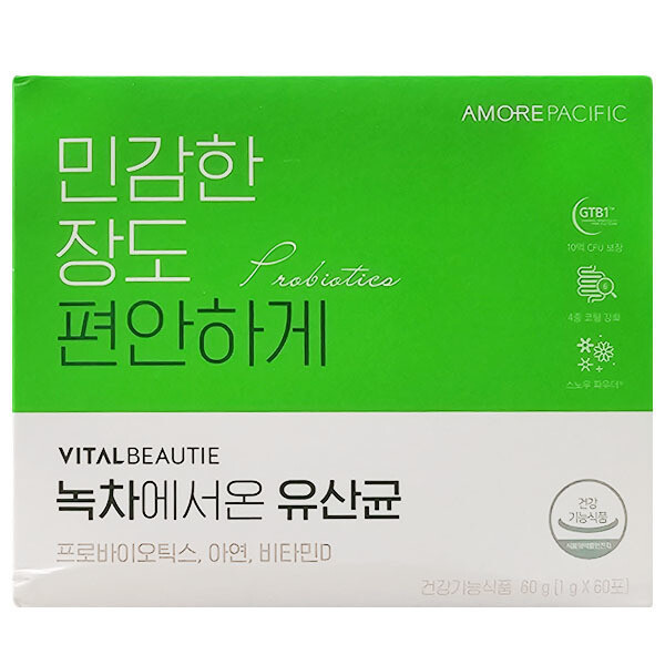 <b>바이탈뷰티</b> <b>바이탈뷰티 녹차에서 온 유산균</b> - 60g(1g x 60포)