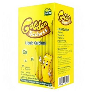 D-CAL 골든 사체트 <b>리퀴드 칼슘 레몬</b>맛 20개입