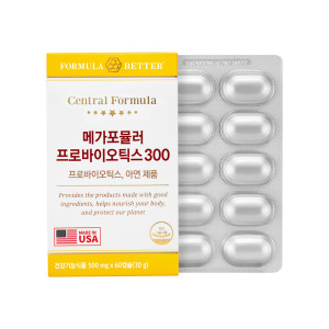 센트럴포뮬러 <b>센트럴포뮬러 메가포뮬러 프로바이오틱스300</b> 60캡슐