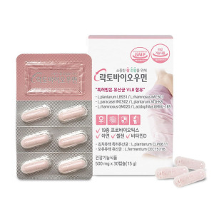 <b>씨에이치헬스바이오</b> <b>씨에이치헬스바이오</b> 닥터 락토바이오우먼 장건강 유산균 500mg 30캡슐(15g) 3개