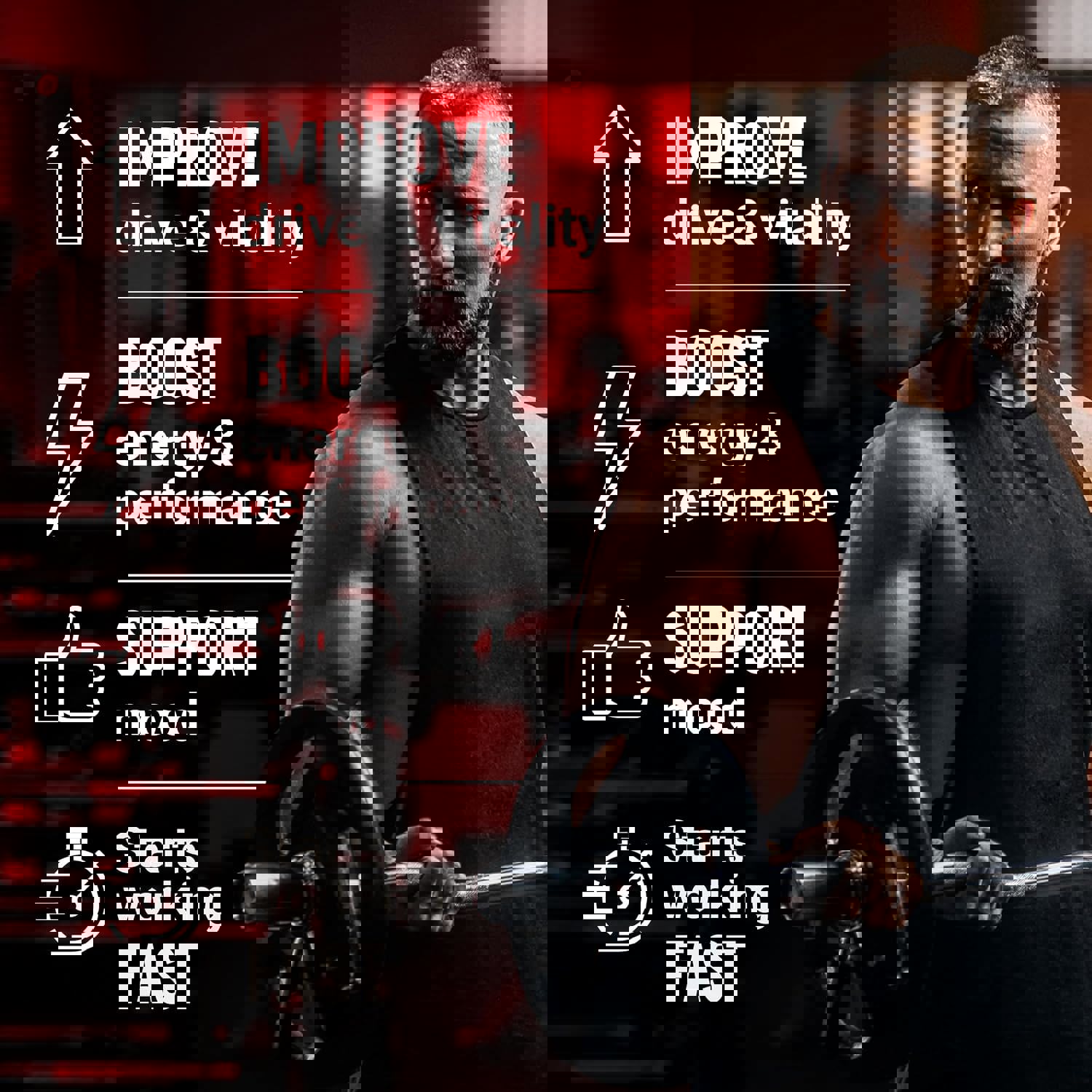 포스팩터 퍼포먼스 포뮬러 프리런 포커스 에너지 정제 30정  2개  2회분