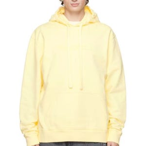 JW앤더슨 옐로우 로고 자수 후드티 252477M202004 26 SS 147142026