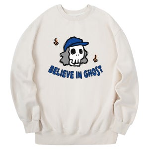 영 고스트 맨투맨 크림