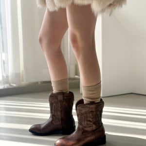 모던 웨스턴 미들부츠 4cm (1017C4)