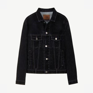 [유지] VELVET DENIM TRUCKER JACKET MYSTIC BLUE
