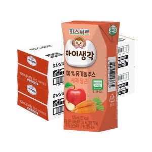 [롯데백화점] 파스퇴르 유기농 주스 사과당근 125M L48입 LE1220444342