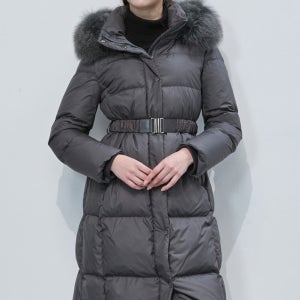 벨로아 퍼 후드 롱 덕다운-R2F41OCT810