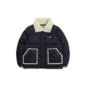 [코닥 어패럴][KODAK]브라우니 클래식 체크 다운 자켓 NAVY(K1761036631610051NA01)