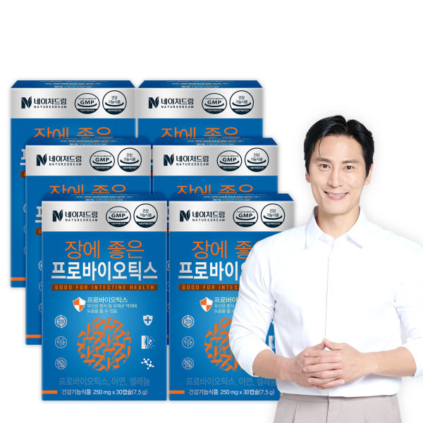 <b>네이처드림</b> 장에 좋은 <b>프로바이오틱스</b> 30캡슐 6박스
