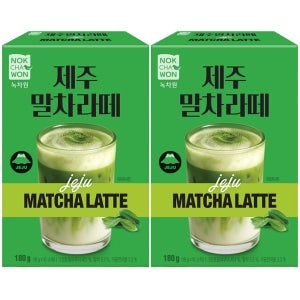 녹차원 제주 말차 프리미엄 라떼 10개입 x 2개 파우더 그린티