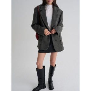 [에잇세컨즈] 레귤러 테일러드 재킷 그레이 (325X11LY43)