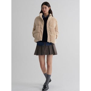 [에잇세컨즈] 코듀로이 패딩 베이지 (355X38LY5A)