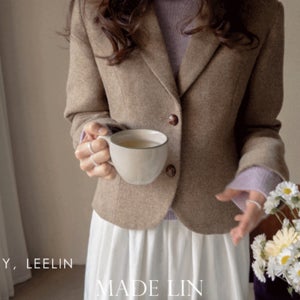 [블프특가 10% ★한정수량][인기 겨울버전][베스트특가 1만6천원 할인]MADE LIN[울 VER]르무아 고급스러운 무드 울자켓[size:S,M]