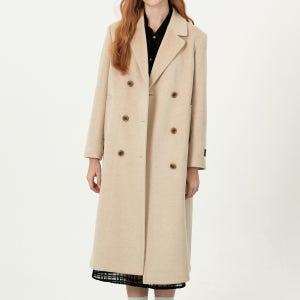 [키이스] 캐시미어 더블 버튼 롱 코트 KE24W1FRCH391