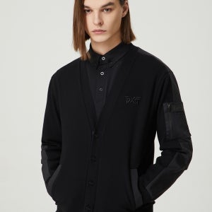 [PXG 공식 아울렛] 남성 니트 가디건 (블랙)