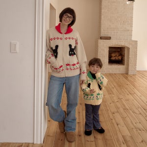 [메론스위치]토끼 니트 가디건