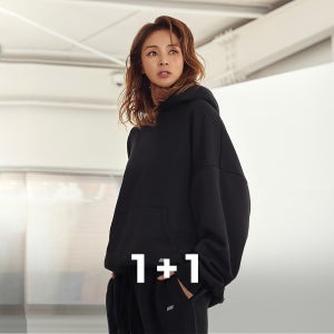 [EVENT] STL (남녀공용) 트렌디 더블메모리 기모 오버핏 후드 1+1