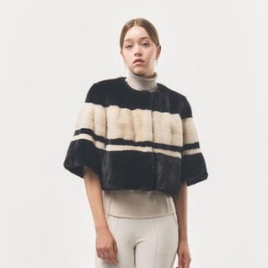 [신세계백화점]컬러 블록 밍크 자켓 (CMJ006)