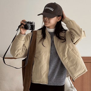 마리티 집업 패딩 점퍼,퍼플리아