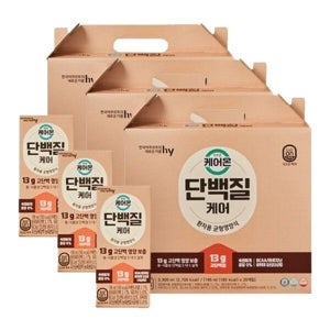 [기타 (패플)] HY 한국야쿠르트 잇츠온 케어온 단백질케어 195mlX20개입X3박스_19427315_667562