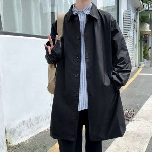 남성트렌치코트 (2종컬러) 봄 가을 간절기 캐주얼 아우터 코디